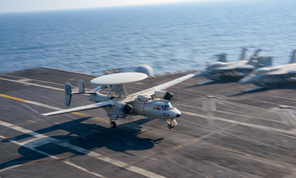 The Harry S. Truman Carrier Strike Group is on a scheduled deployment in the U.S. Sixth Fleet area of operations in support of naval operations to maintain maritime stability and security.