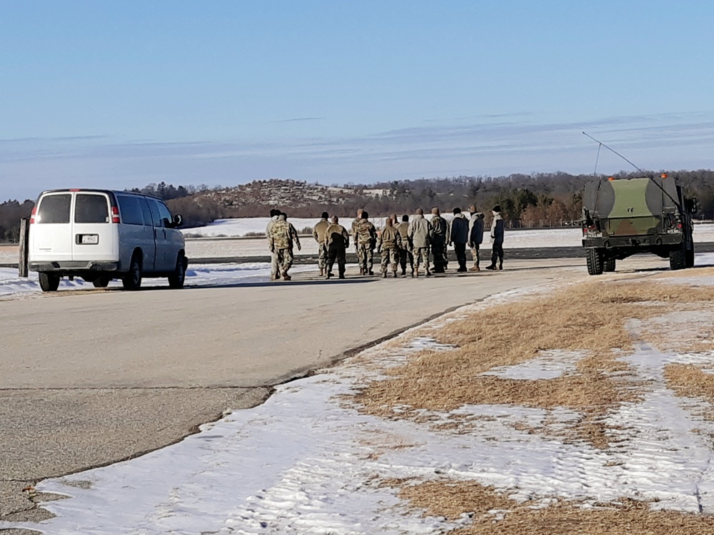 Sling-load, CH-47 operations for 89B training at Fort McCoy