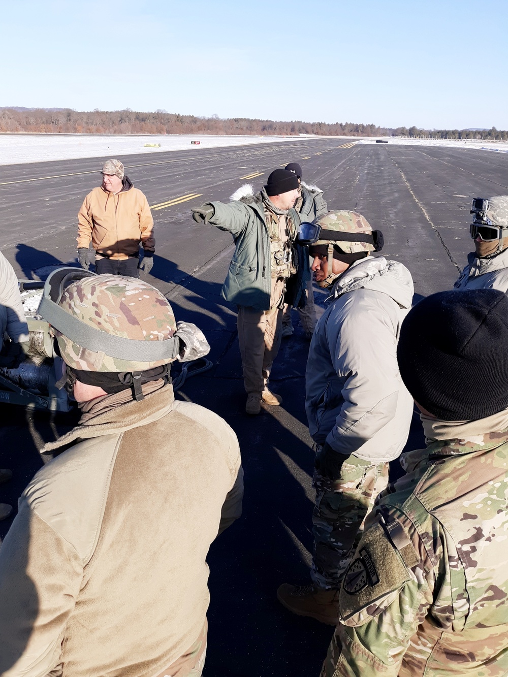 Sling-load, CH-47 operations for 89B training at Fort McCoy