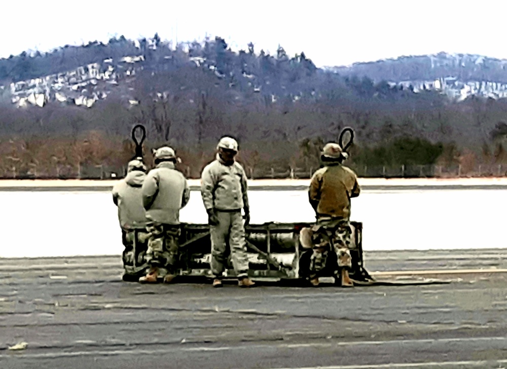 Sling-load, CH-47 operations for 89B training at Fort McCoy