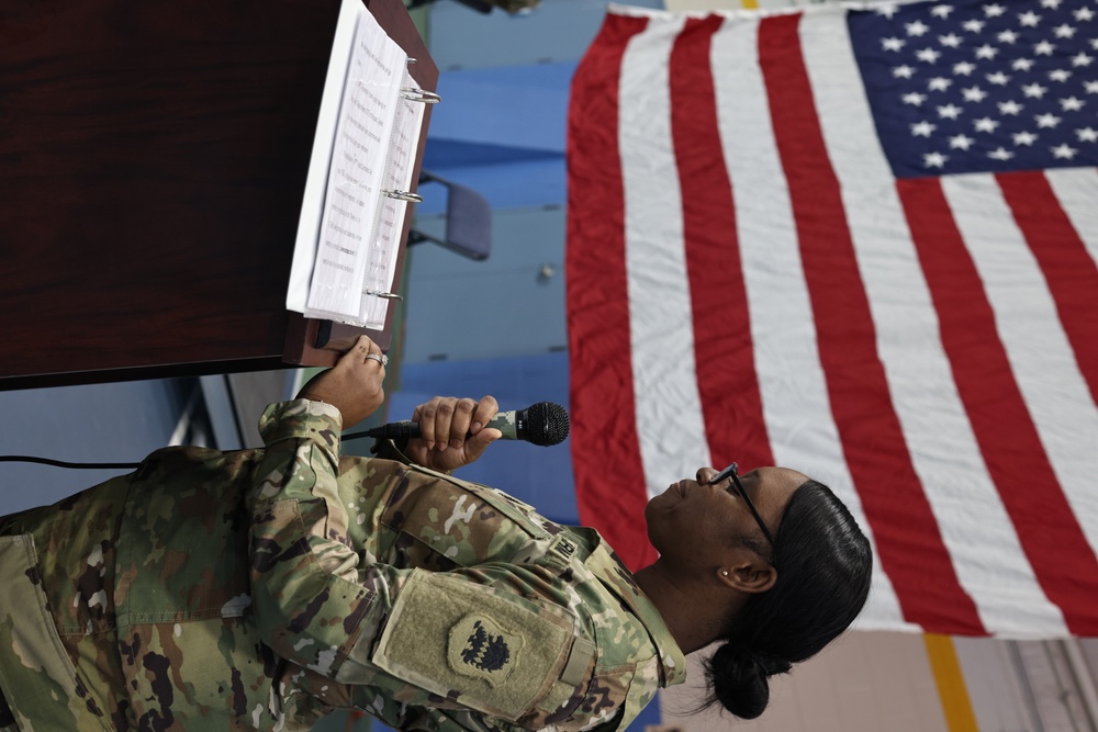 1SG Jennifer Carter Assumes Command of 57th Troop