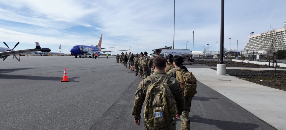 The 3D Medical Command (Deployment Support) DET 11 depart from Atlanta for Fort Hood