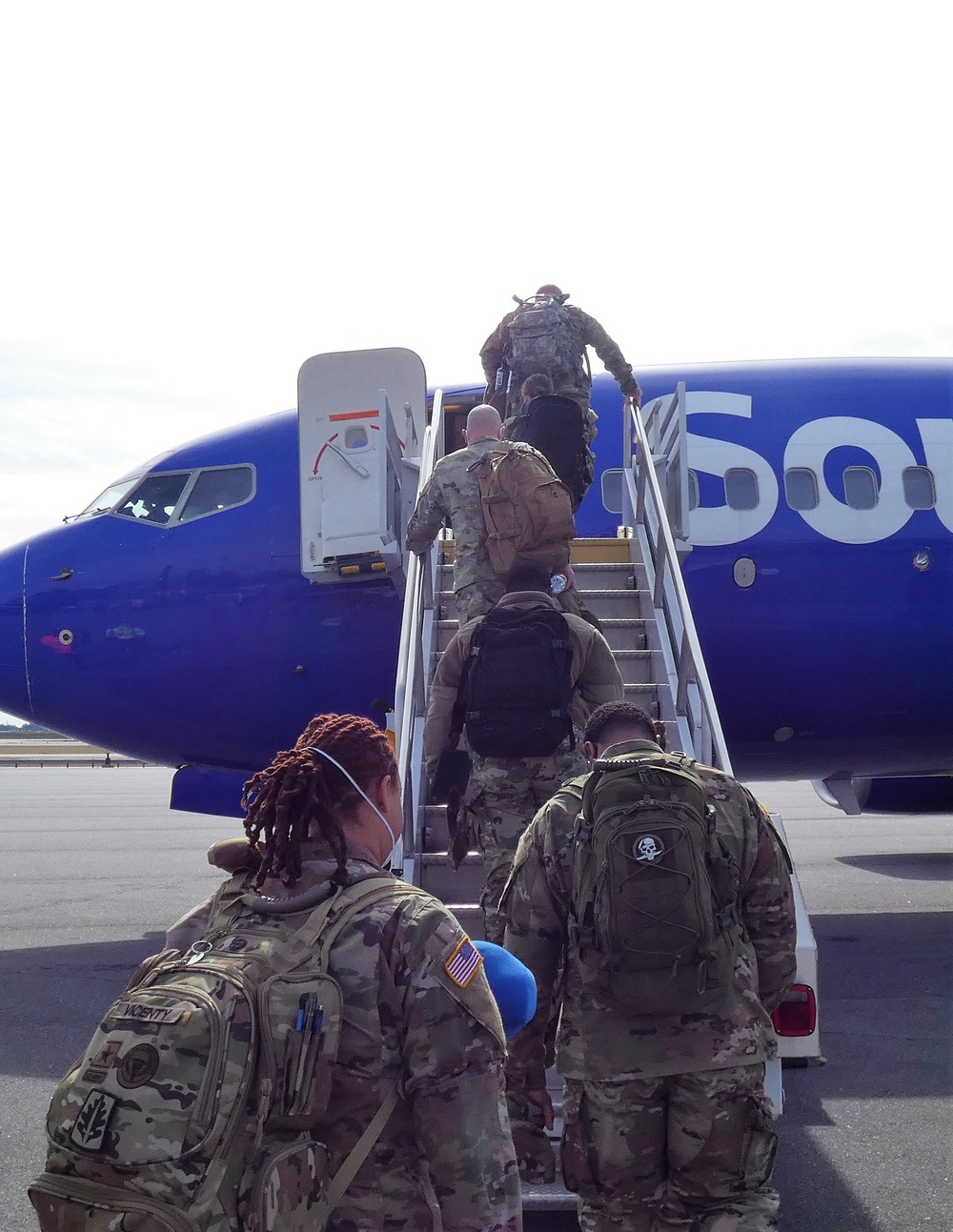 The 3D Medical Command (Deployment Support) DET 11 depart from Atlanta GA for Fort Hood TX