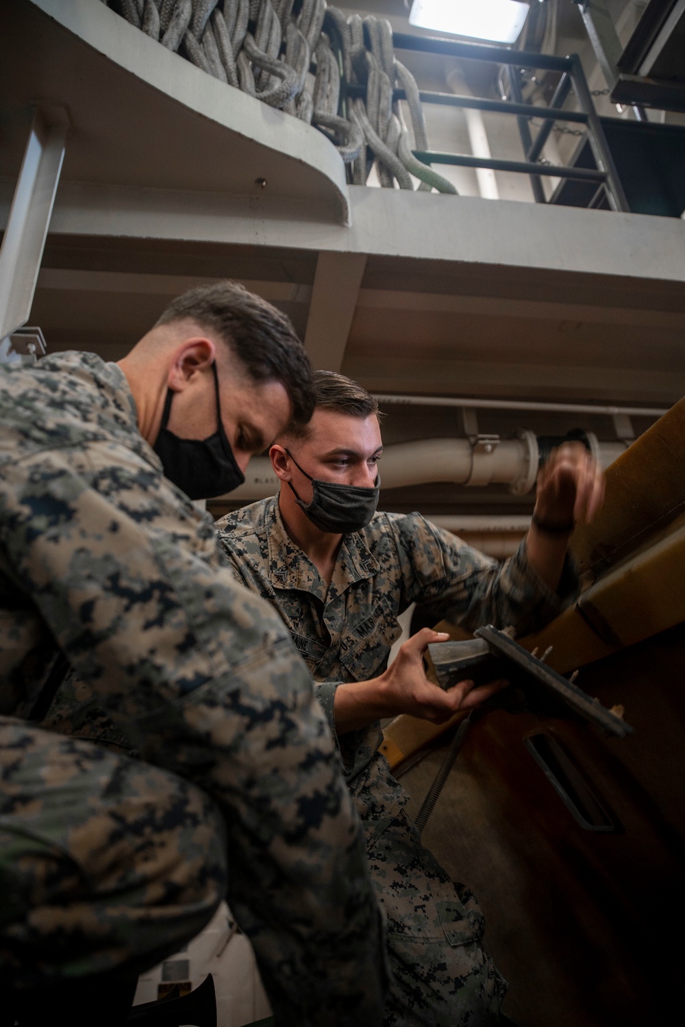 CLB-11 keeps vehicles ready aboard USS Portland