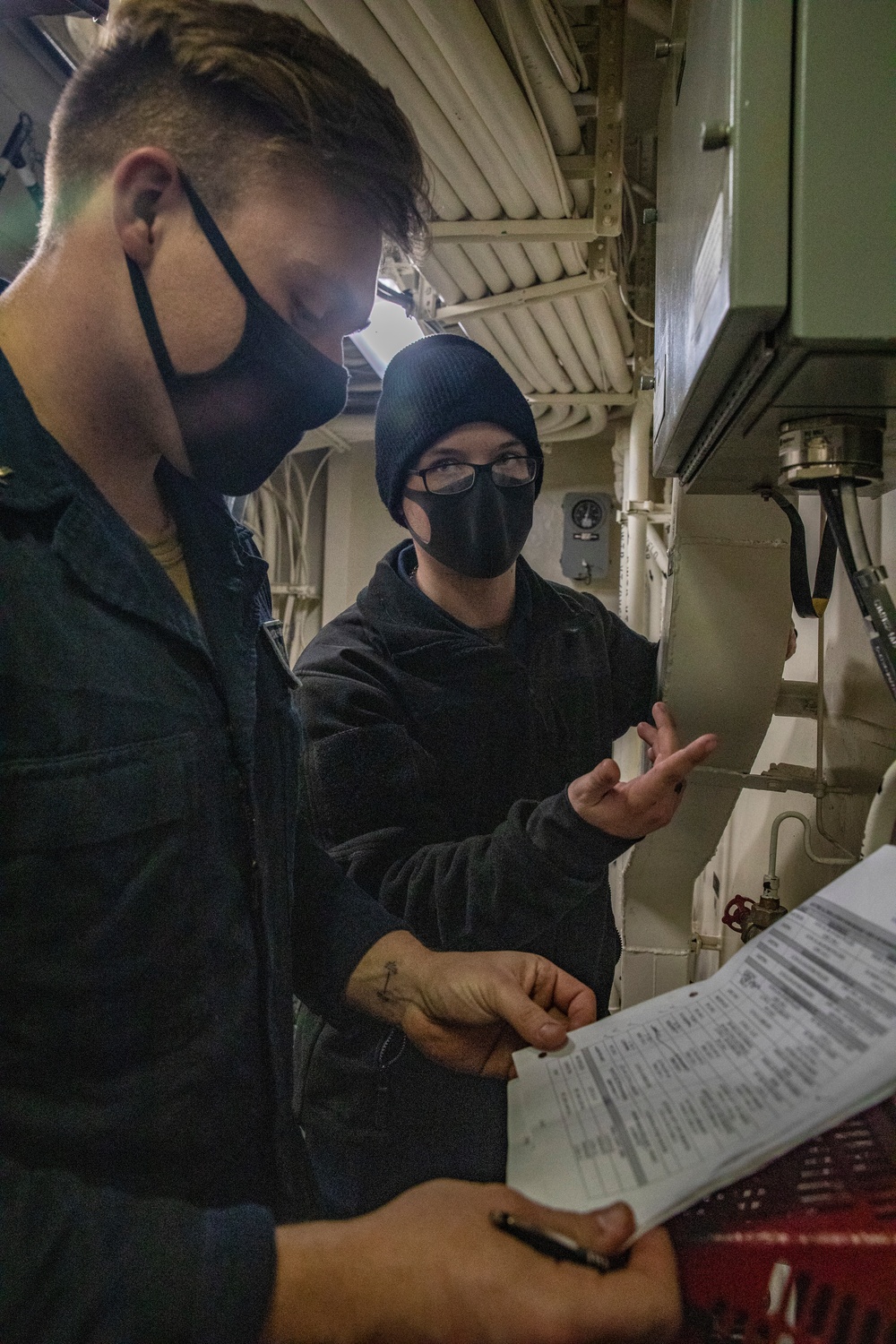 Sailors Conduct Damage Control Drills Aboard USS Ralph Johnson (DDG 114)