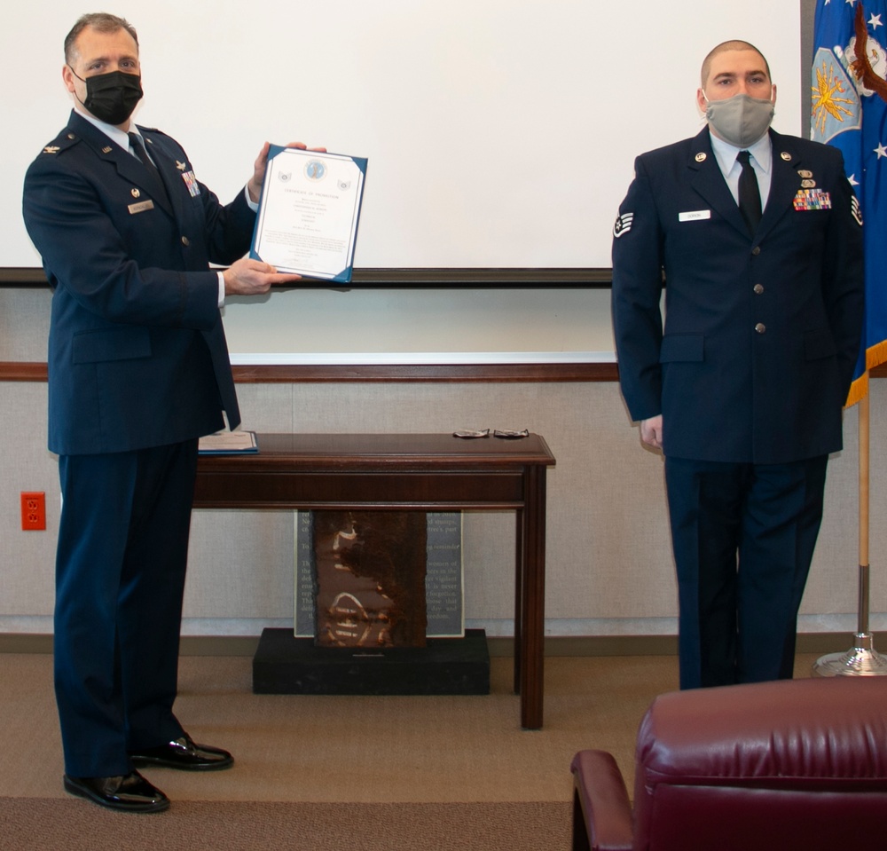 Dorion promoted to technical sergeant