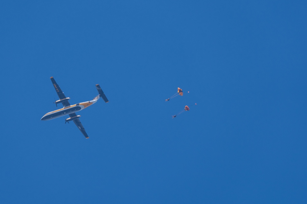 U.S. Army Parachute Team conducts training in south Florida