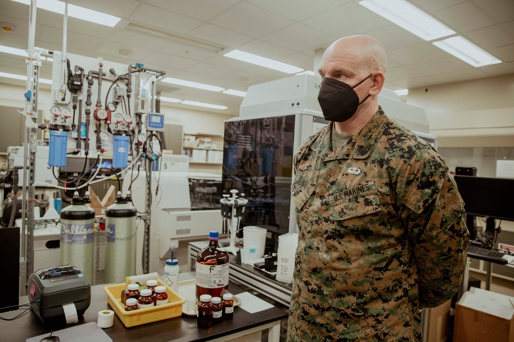 Top enlisted Marine visits Armed Forces Medical Examiner System