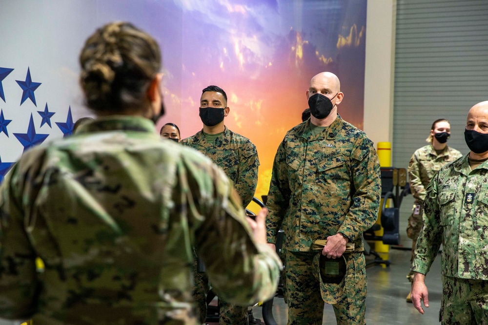 Top enlisted Marine visits Air Force Mortuary Affairs Operations