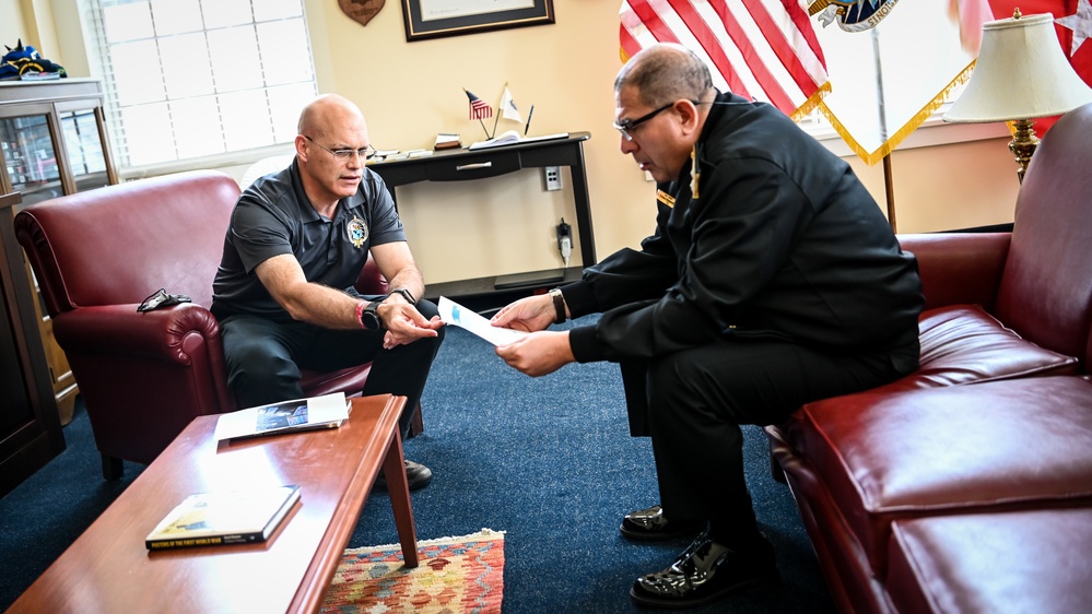 Peruvian Contralmirante Nelson Montenegro Pacheco Visits IADC