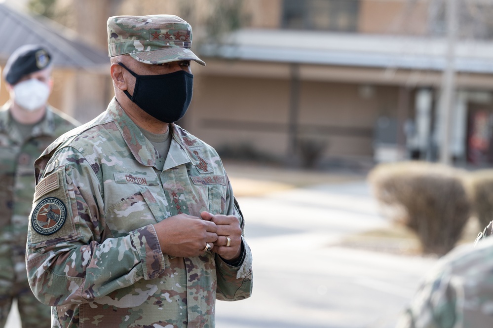 AFGSC commander visits KAFB, with focus on Striker Culture