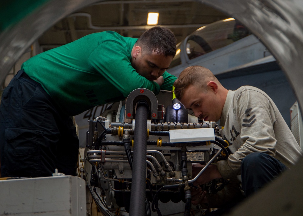 The Harry S. Truman Carrier Strike Group is on a scheduled deployment in the U.S. Sixth Fleet area of operations in support of naval operations to maintain maritime stability and security.