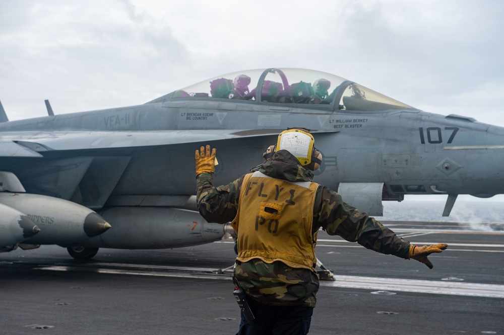 The Harry S. Truman Carrier Strike Group is on a scheduled deployment in the U.S. Sixth Fleet area of operations in support of naval operations to maintain maritime stability and security.