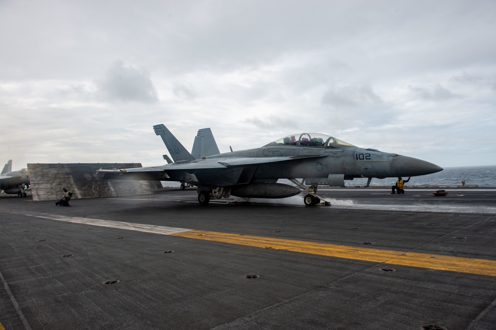 The Harry S. Truman Carrier Strike Group is on a scheduled deployment in the U.S. Sixth Fleet area of operations in support of naval operations to maintain maritime stability and security.