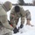 Placing staking plate in ground