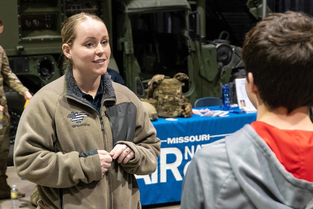 Airmen seek recruits at career fair