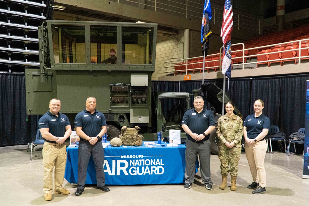 Airmen seek recruits at career fair