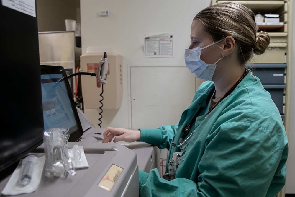 U.S. Navy Sailors spend time working in Valleywise Medical Center supporting the community.