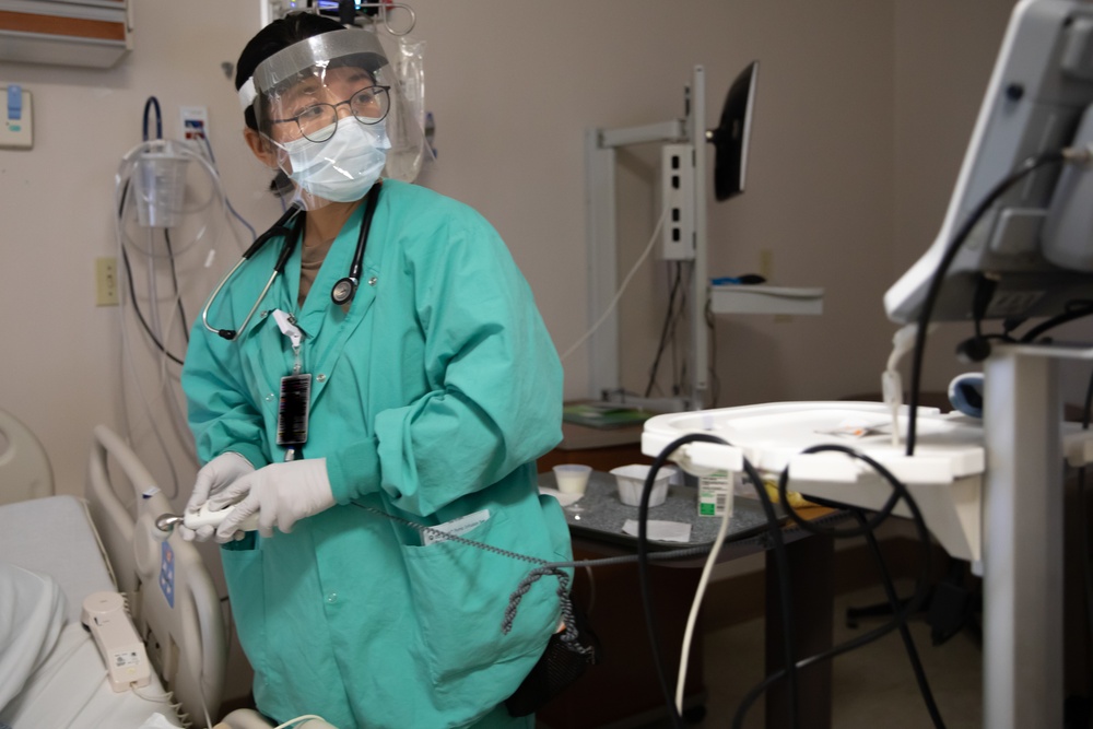 U.S. Navy Sailors spend time working in Valleywise Medical Center supporting the community.
