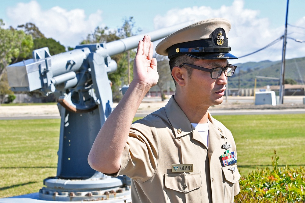 San Nicolas Island Senior Chief reenlistment