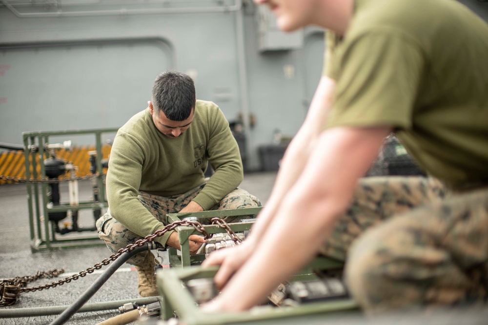 DVIDS - Images - CLB-11, 11th MEU Marines conduct water purification ...