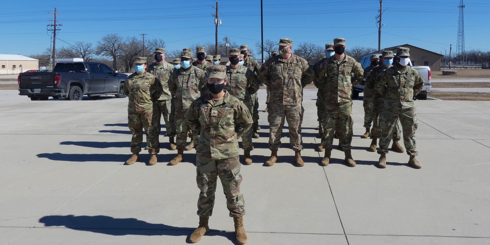 Sgt. Lydia Delgado of the 3D Medical Command (Deployment Support) Detachment promotion