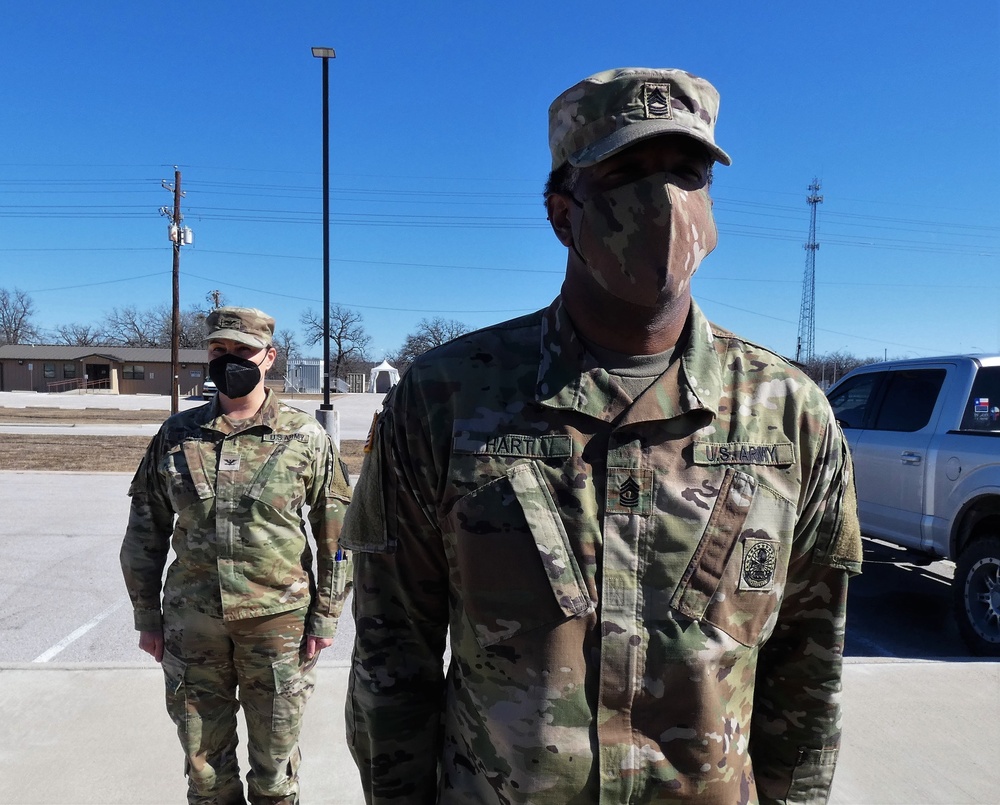 Sgt. Lydia Delgado, 3D Medical Command (Deployment Support) Detachment 11 promotion