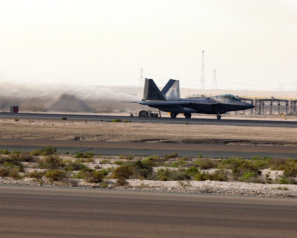 F-22 Operations at ADAB