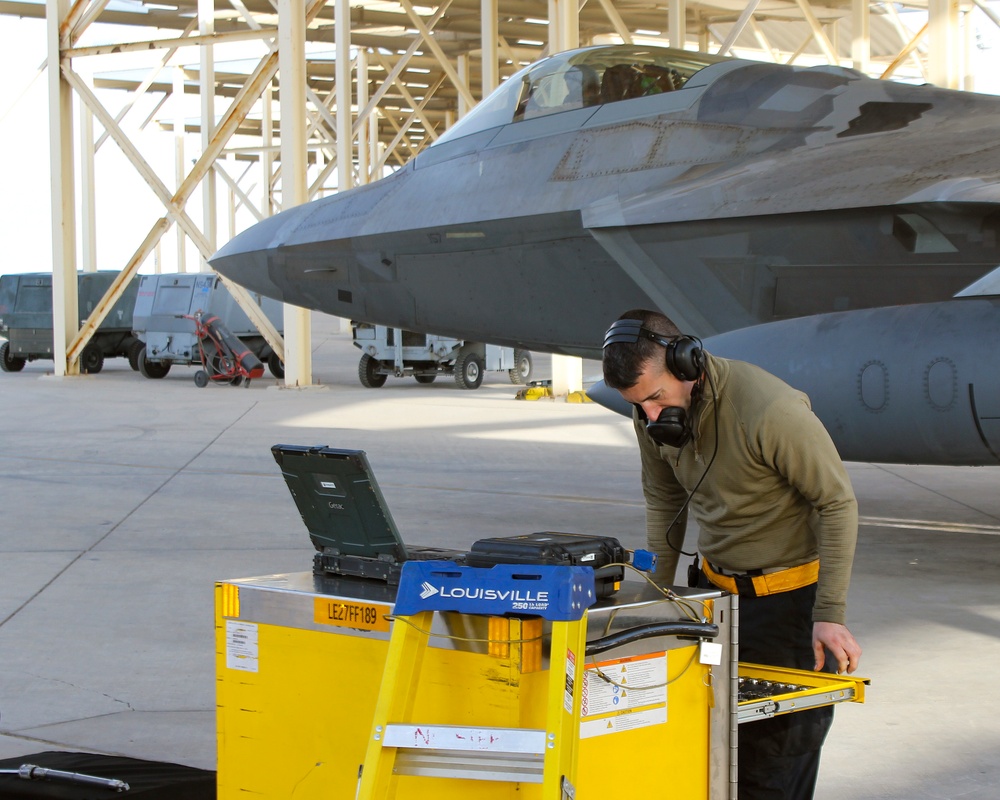 F-22 Operations at ADAB