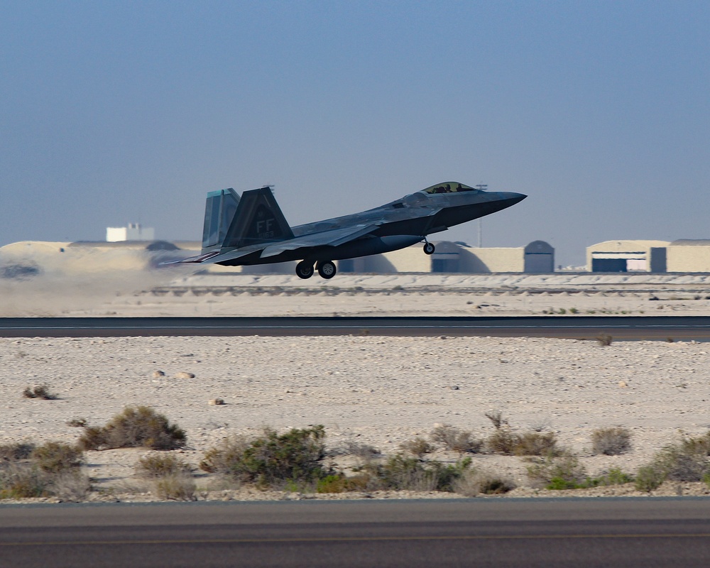 F-22 Operations at ADAB