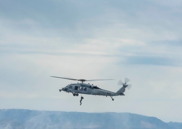 HSC-12 conducts SAAR swimmer training at CFAY helipad