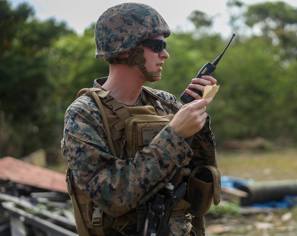 U.S. Marines with Combat Logistics Company Alpha conduct Jungle Warfare Training