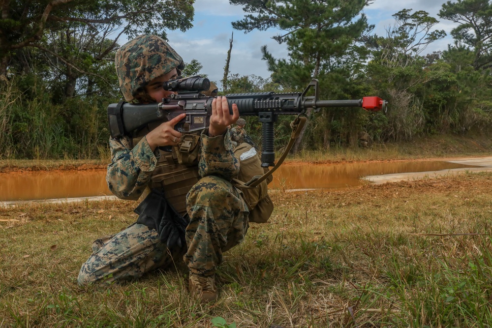 U.S. Marines with Combat Logistics Company Alpha conduct Jungle Warfare Training