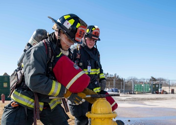 Coast Guard Training Center Cape May Fire Department conducts drills