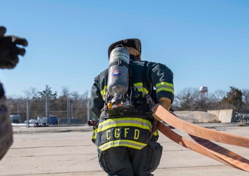 Coast Guard Training Center Cape May Fire Department conducts drills