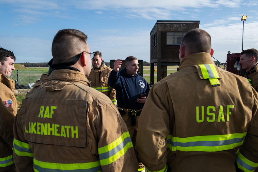 48th CES conducts aircraft live-burn training