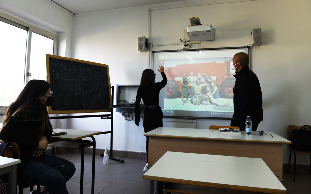 NSA NAPLES STAFF SPEAKS TO ITALIAN HIGH SCHOOL STUDENTS AT COMMUNITY RELATIONS EVENT