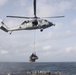 Aircraft conducts vertical replenishment aboard USS Gonzalez.