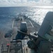 Close in weapons system fires from USS Gonzalez during a live-fire event.