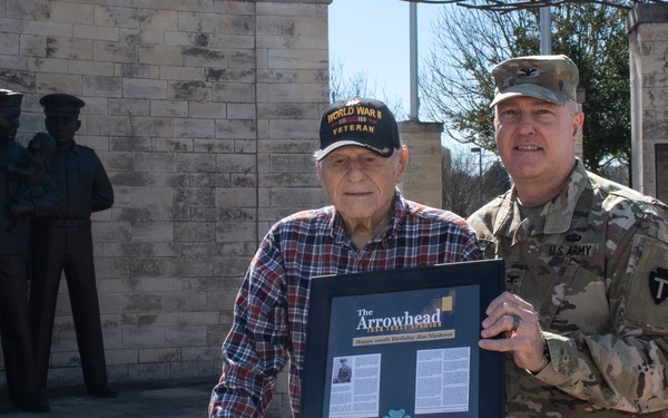 Texas National Guard Presents 101 YO WWII Veteran