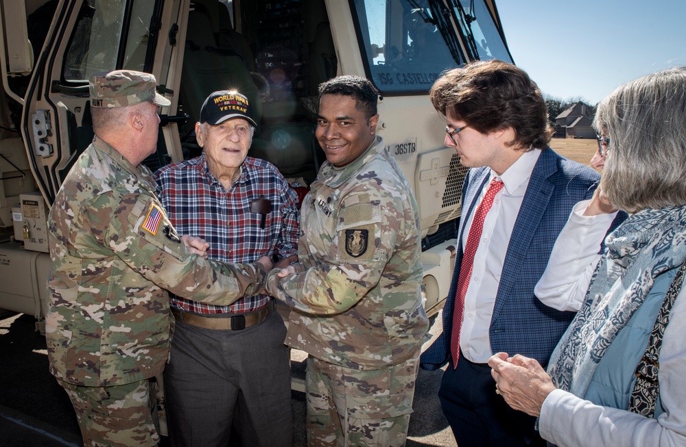 Texas National Guard Grant Wish to WWII Veteran