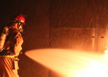 220217-N-N0485-0100 NEWPORT, R.I. (Feb. 17, 2022) OCS firefighting