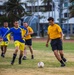 USS Billings Sailors and Coast Guard LEDET Play Soccer with Colombian Navy Sailors