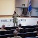 Lt. Gen. Richard W. Scobee visits Travis Air Force Base, CA