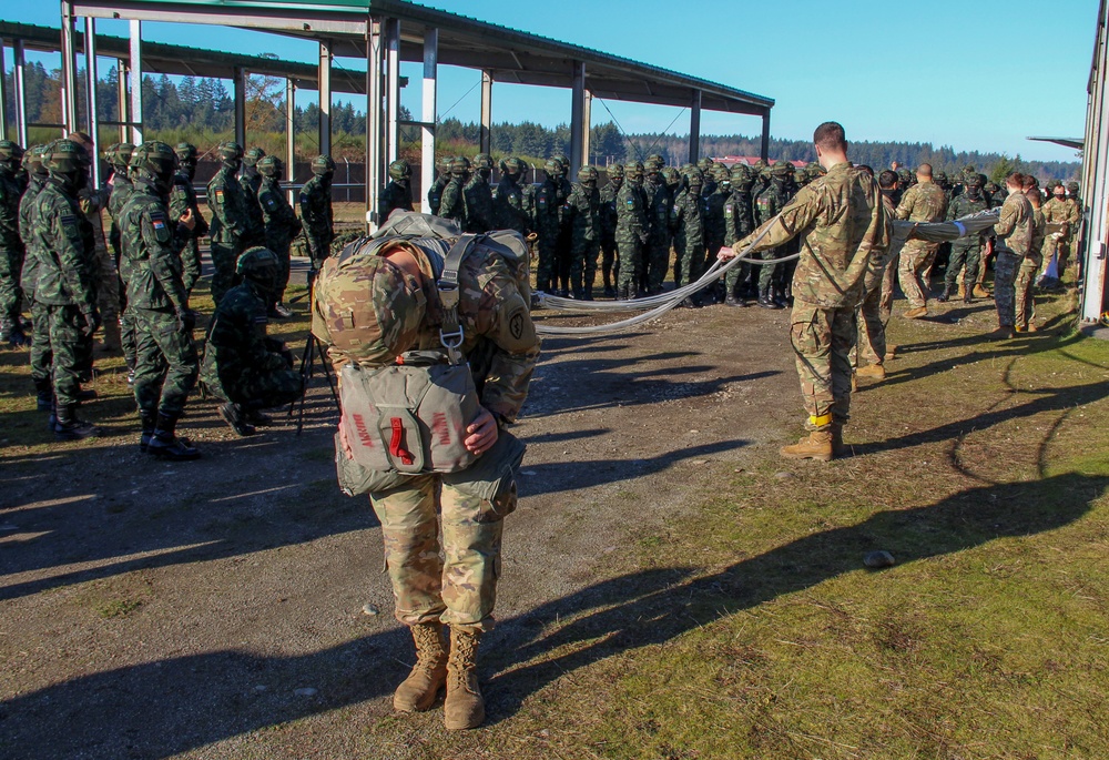 U.S. and Thai Paratroopers conduct bilateral airborne training