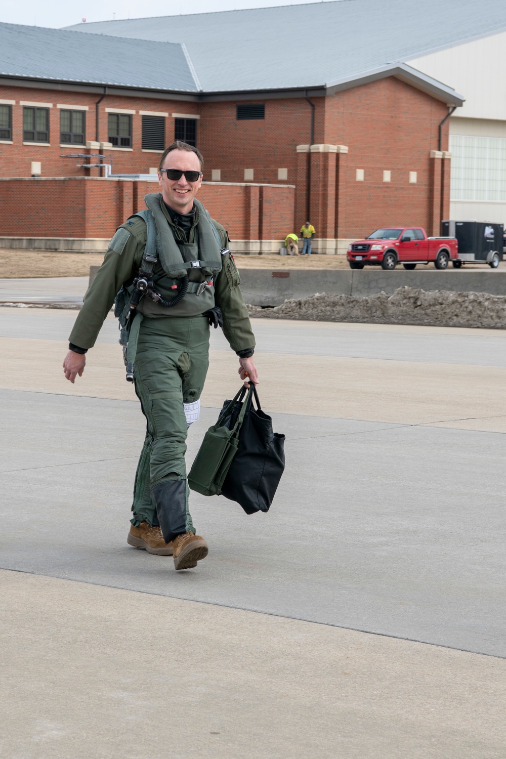 Col Brock Lange's fini flight