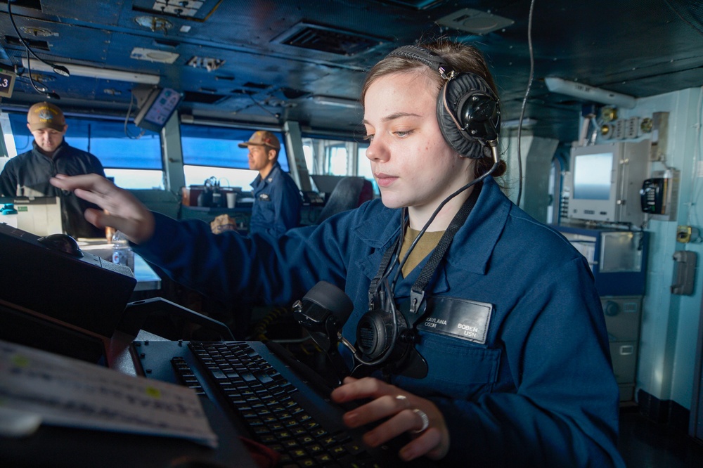 The Harry S. Truman Carrier Strike Group is on a scheduled deployment in the U.S. Sixth Fleet area of operations in support of naval operations to maintain maritime stability and security.