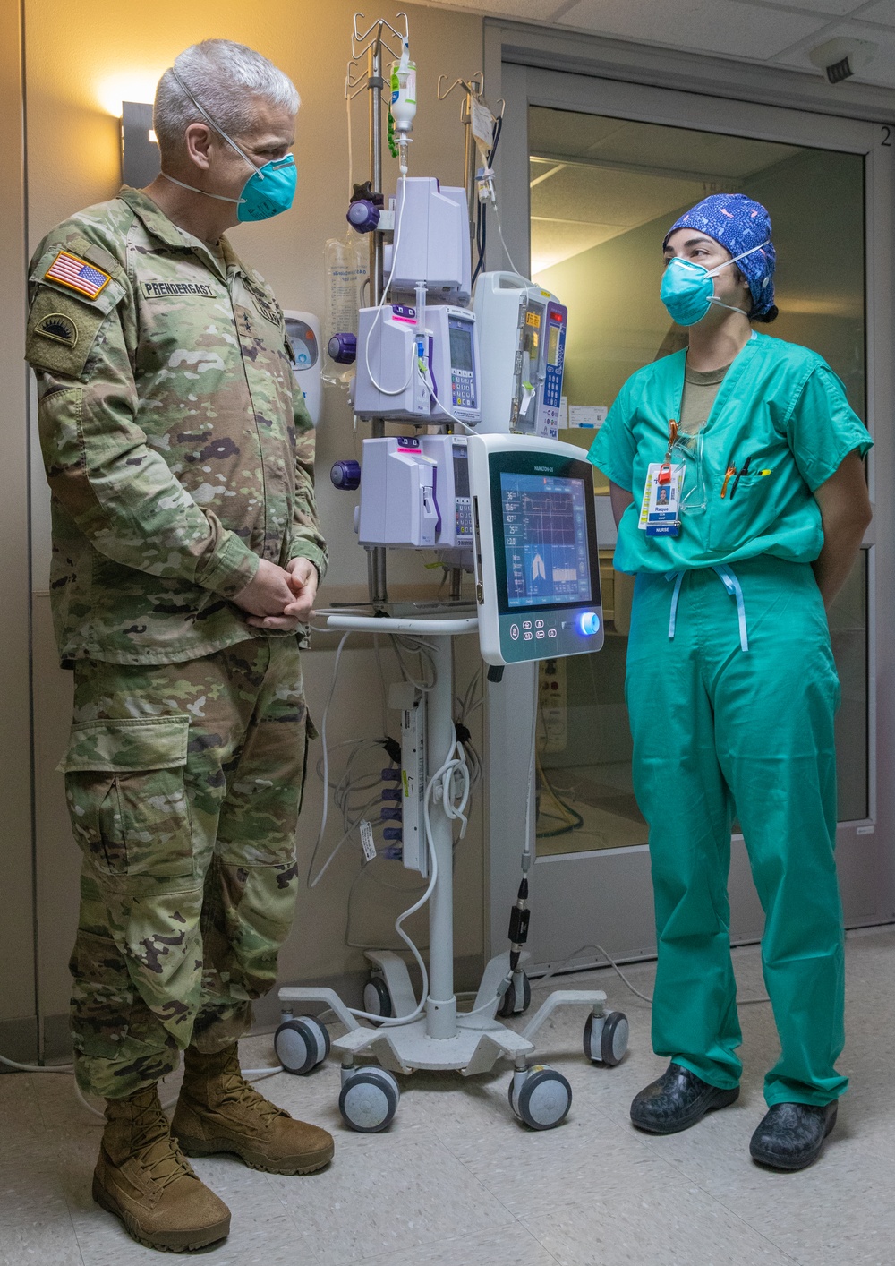 U.S. Army Maj. Gen. William Prendergast IV visits St. Francis Medical Center