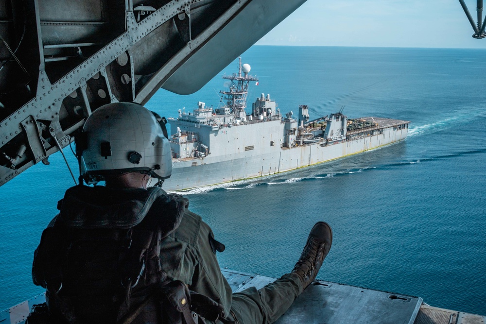 11th MEU, USS Portland (LPD 27) Flight Operations during MAREX 22 PH