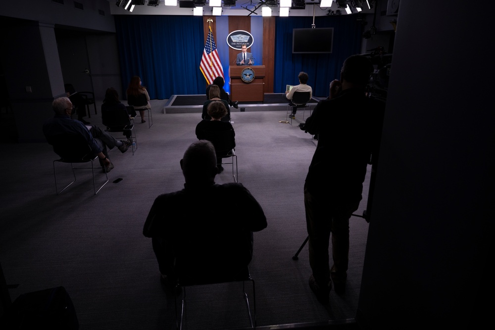 Pentagon Spokesman Holds Press Briefing